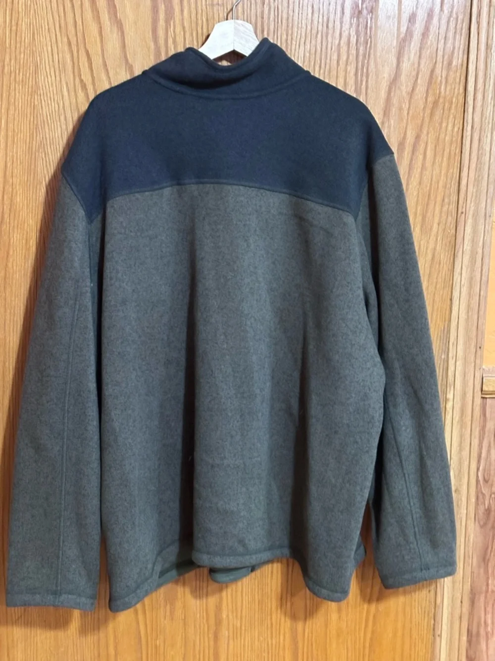 The North Face Dark Gray Two-Tone Fleece full zip‎ sz XXXL